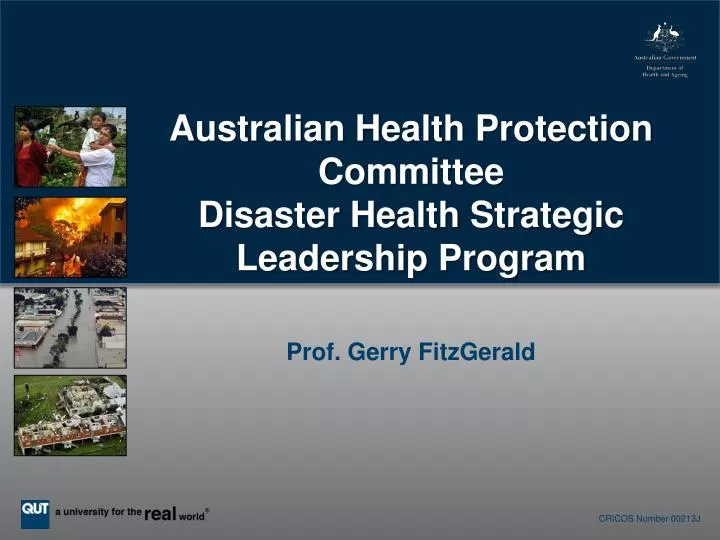 australian health protection committee disaster health strategic leadership program