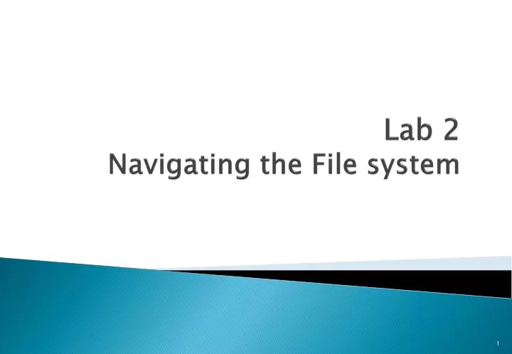 lab 2 n avigating the file system