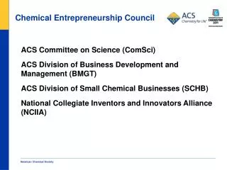 Chemical Entrepreneurship Council