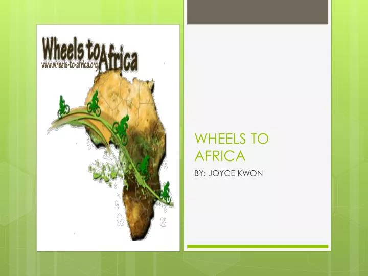 wheels to africa