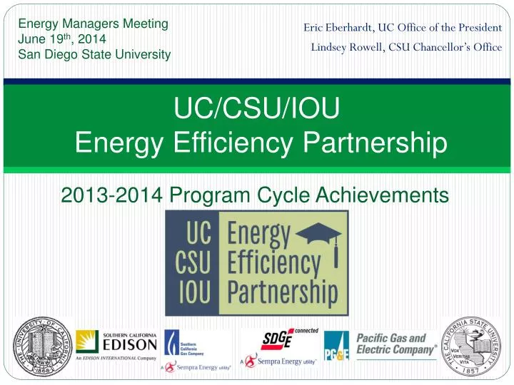 uc csu iou energy efficiency partnership