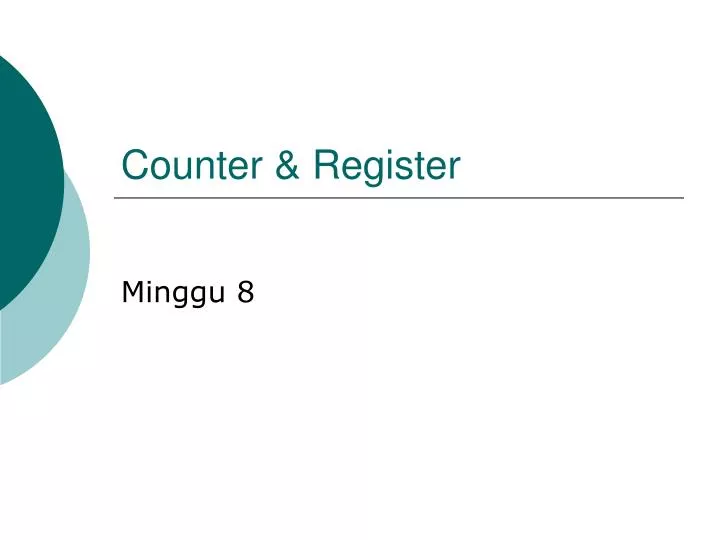 counter register