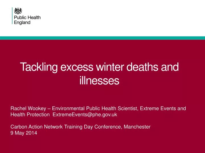 tackling excess winter deaths and illnesses