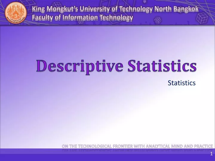 descriptive statistics