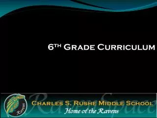 6 th Grade Curriculum
