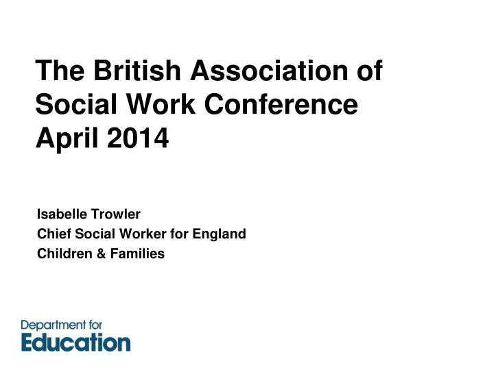 the british association of social work conference april 2014