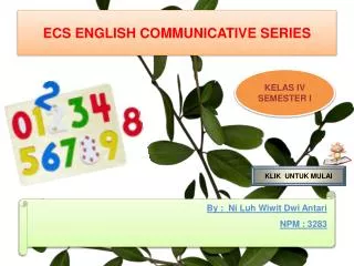 ECS ENGLISH COMMUNICATIVE SERIES
