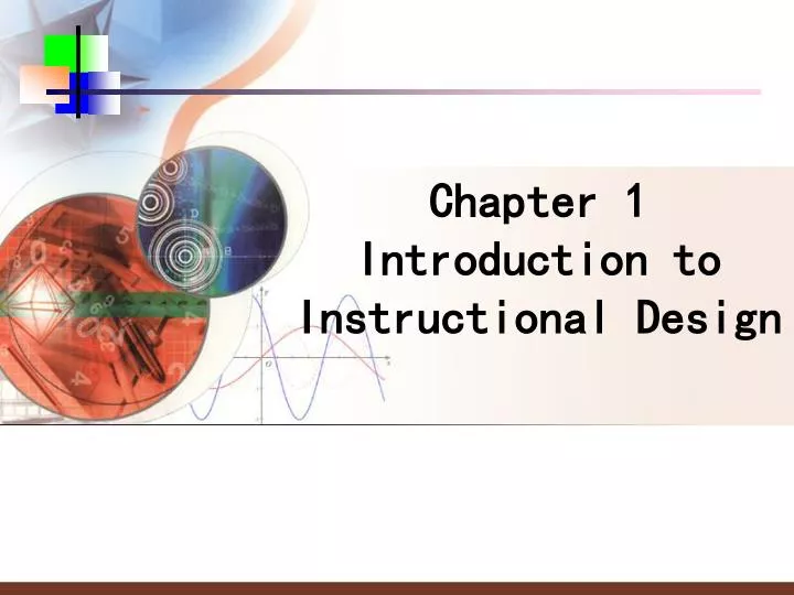 chapter 1 introduction to instructional design