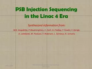 PSB Injection Sequencing in the Linac 4 Era