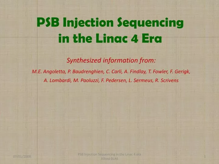 psb injection sequencing in the linac 4 era