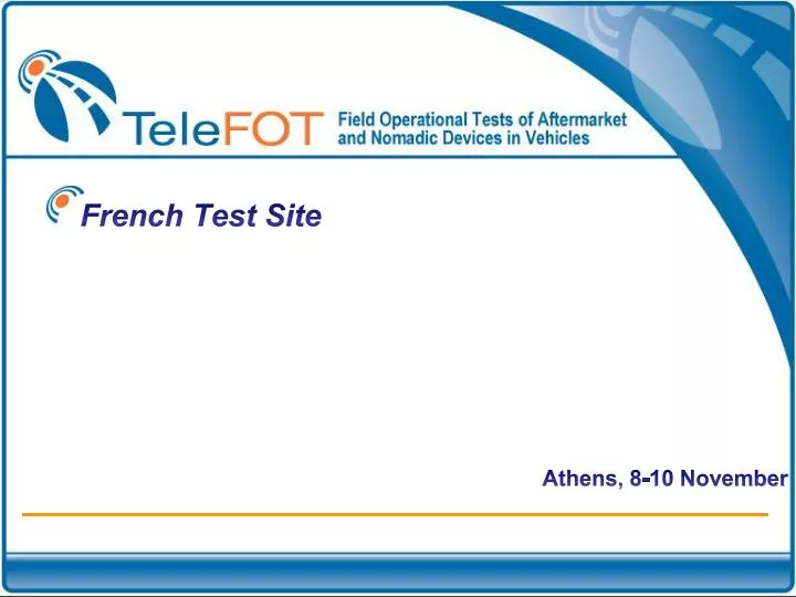 french test site