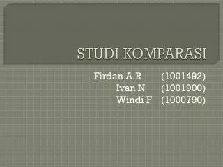 studi komparasi