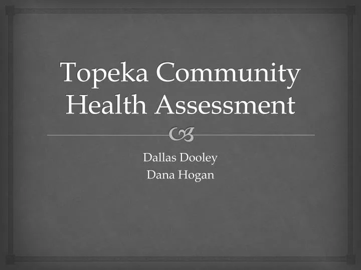 topeka community health assessment