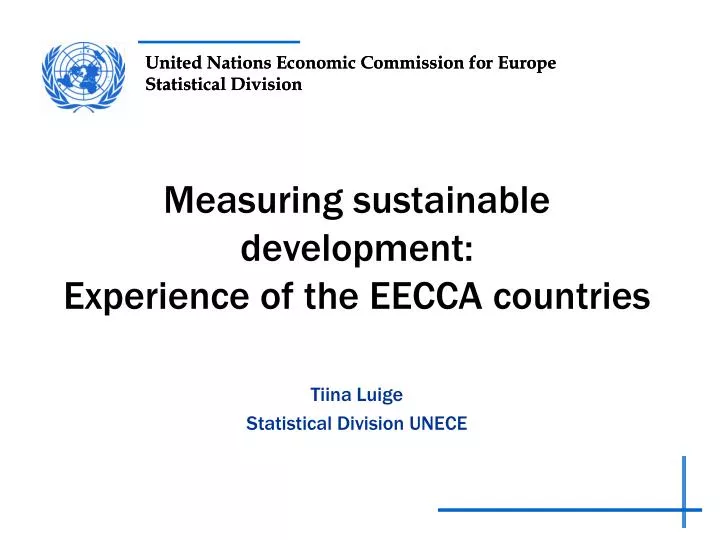 measuring sustainable development experience of the eecca countries