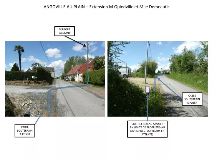 angoville au plain extension m quiedville et mlle demeautis