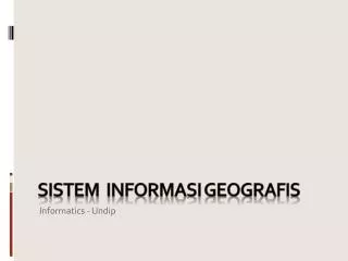 sistem informasi geografis
