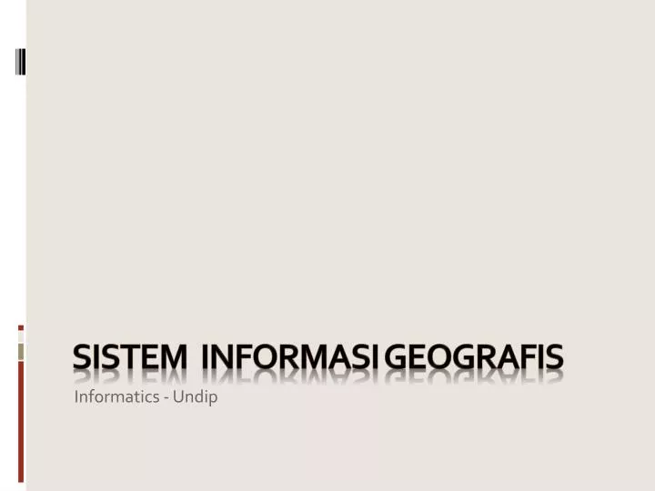 sistem informasi geografis