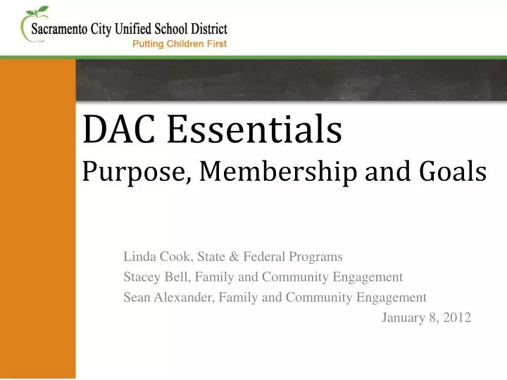 dac essentials purpose membership and goals
