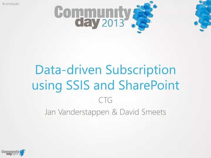 data driven subscription using ssis and sharepoint