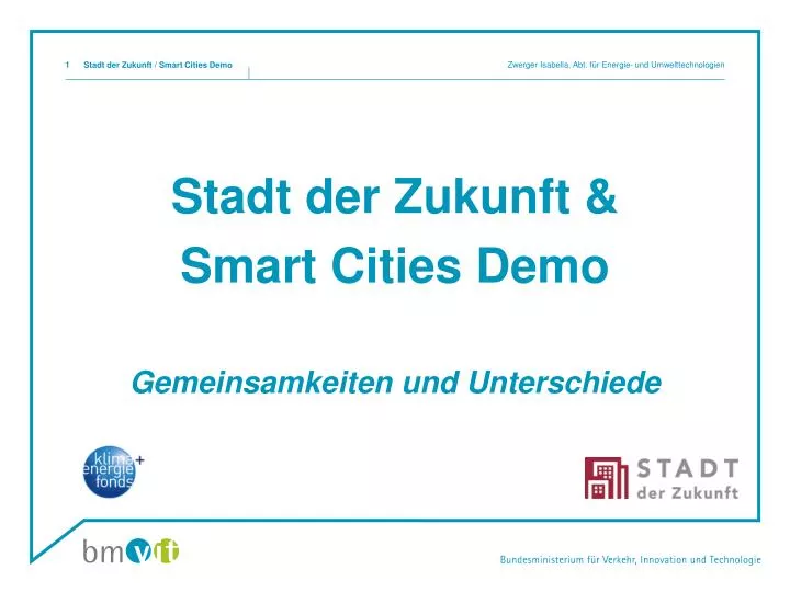 stadt der zukunft smart cities demo gemeinsamkeiten und unterschiede