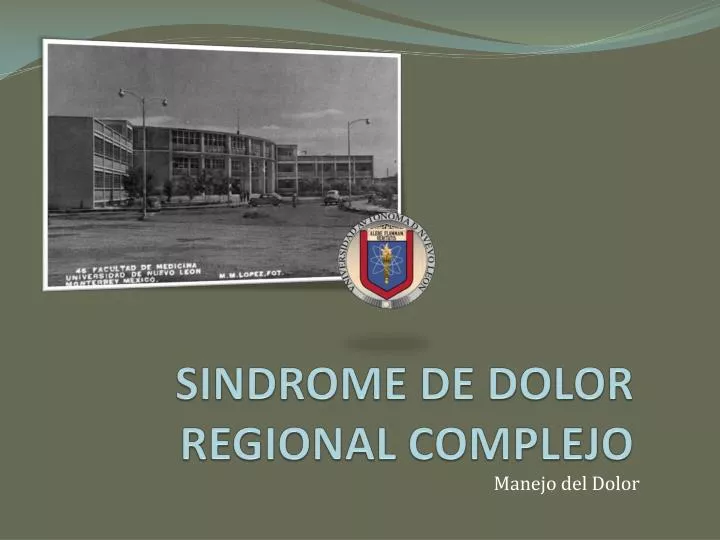 sindrome de dolor regional complejo