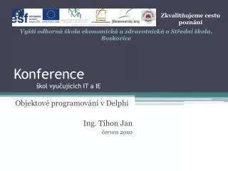 konference kol vyu uj c ch it a ie