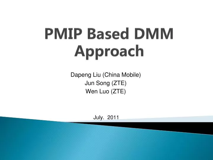 pmip based dmm approach