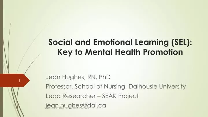 social and emotional learning sel key to mental health promotion