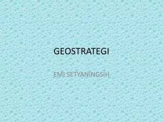 geostrategi