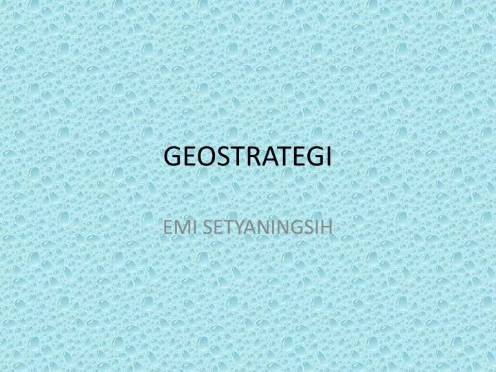 geostrategi