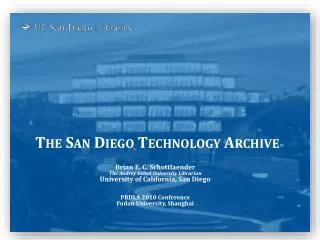 The San Diego Technology Archive