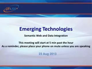 Emerging Technologies