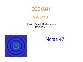 Prof. David R. Jackson ECE Dept.