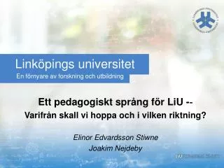 link pings universitet