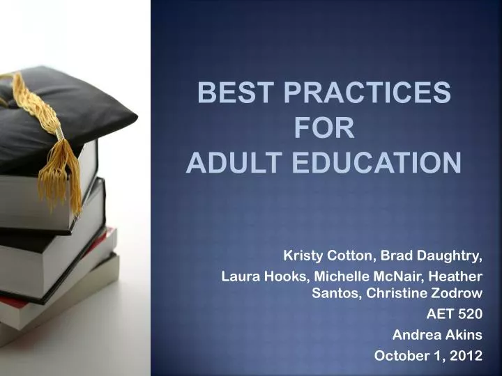 best practices for adult education