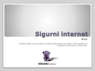 sigurni internet