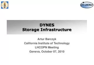 DYNES Storage Infrastructure