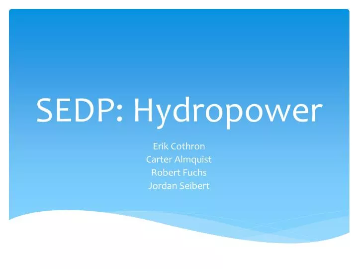 sedp hydropower