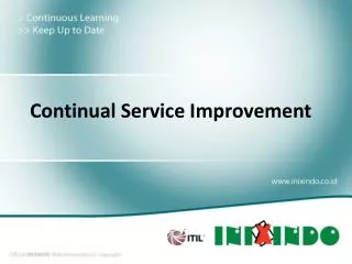 Continual Service Improvement