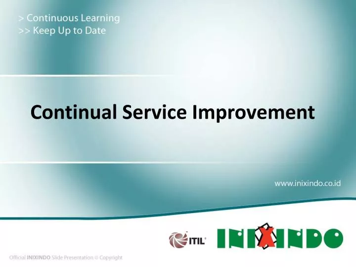continual service improvement