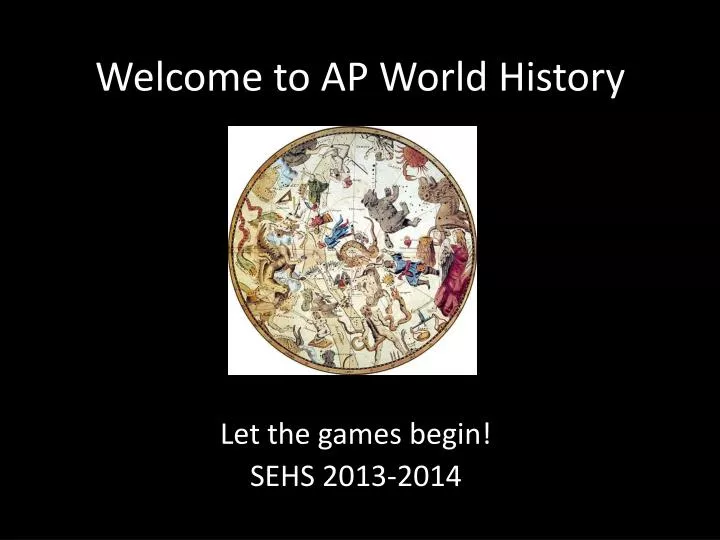 welcome to ap world history