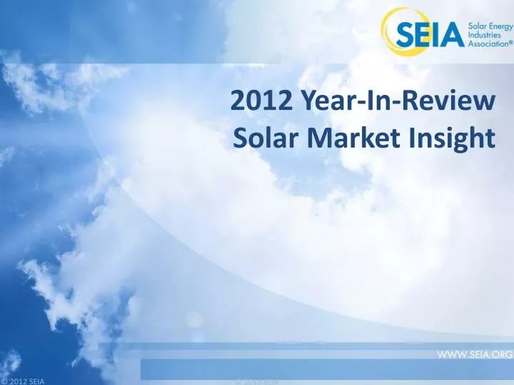 2012 year in review solar market insight