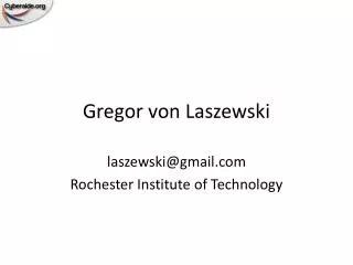 Gregor von Laszewski