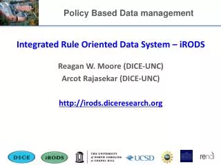 Policy Based Data management