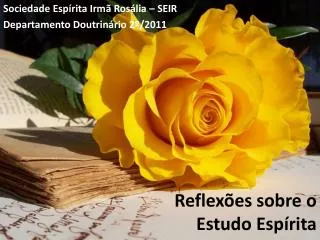 reflex es sobre o estudo esp rita