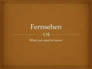 fernsehen