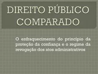 direito p blico comparado