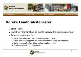 norske landbrukstenester