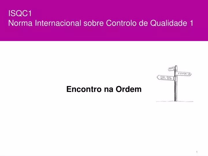 isqc1 norma internacional sobre controlo de qualidade 1