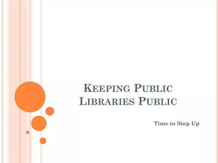 keeping public libraries public